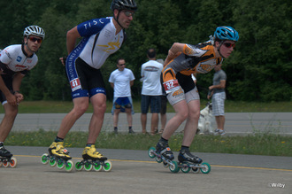 Martine Charbonneau #32 et Georg Nikodym #41